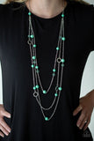 Brilliant Bliss - Green - Paparazzi Necklace