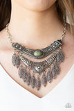Island Queen - Green - Paparazzi Necklace