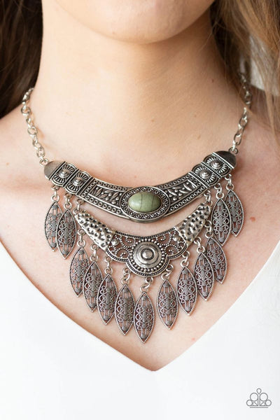 Island Queen - Green - Paparazzi Necklace