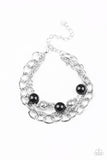 Paparazzi - Vintage Variety - Black Clasp Bracelet