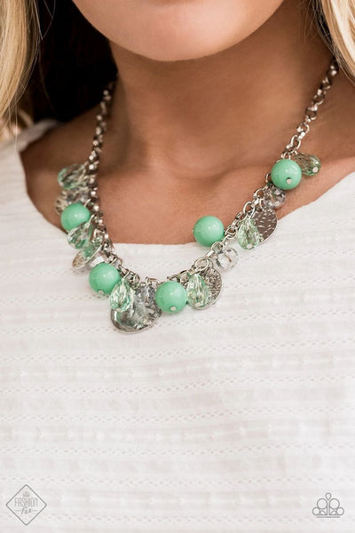Prismatic Sheen - Green - Paparazzi Necklace Fashion Fix