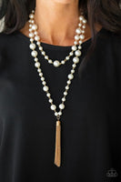 Paparazzi - Social Hour - Gold Necklace #3990 (D)