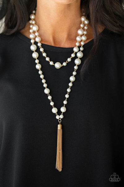 Paparazzi - Social Hour - Gold Necklace #3990 (D)