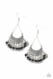 Paparazzi - Sahara Treasure - Black Earrings