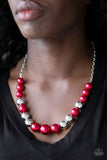 Take Note - Red - Paparazzi Necklace #3645