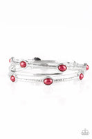 Bangle Belle - Red - Paparazzi Bangle Bracelet