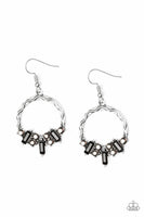 On The Uptrend - Black - Paparazzi Earrings