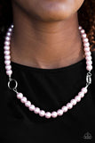 Romance Is In The Air - Pink - Paparazzi Short Necklace #770 (D)