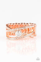 Prepare To Be Dazzled! - Copper - Paparazzi Ring