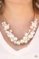 Glam Queen - Gold - Paparazzi Necklace #1599 (D)