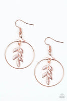 Branching Into Boho - Copper - Paparazzi Earrings