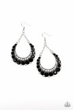 Once In A SHOWTIME - Black - Paparazzi Earrings