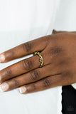 Serenely Summer - Brass - Paparazzi Ring