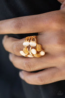 Really Starting To GLOW On Me - Gold - Paparazzi Moonstone Ring