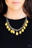 Take The COLOR Wheel! - Yellow - Paparazzi Necklace