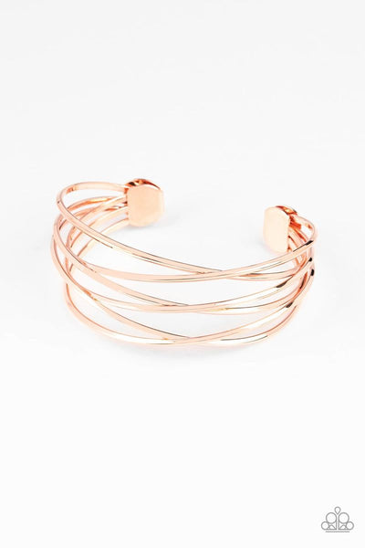 Paparazzi - Down To The Wire - Copper Cuff Bracelet