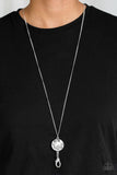 Dauntless Diva - White - Paparazzi Lanyard Necklace