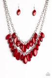 Royal Retreat - Red - Paparazzi Necklace #2018