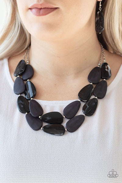 Colorfully Calming - Black - Paparazzi Necklace