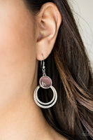 Dreamily Dreamland - Purple - Paparazzi Earrings Moonstone
