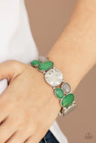 Paparazzi - Chroma Charisma - Green Stretchy Bracelet