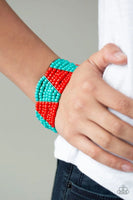 Outback Outing - Red - Paparazzi Stretchy Bracelet #5292