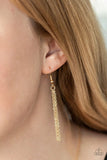 Love One Another - Gold - Paparazzi Heart Necklace Inspirational