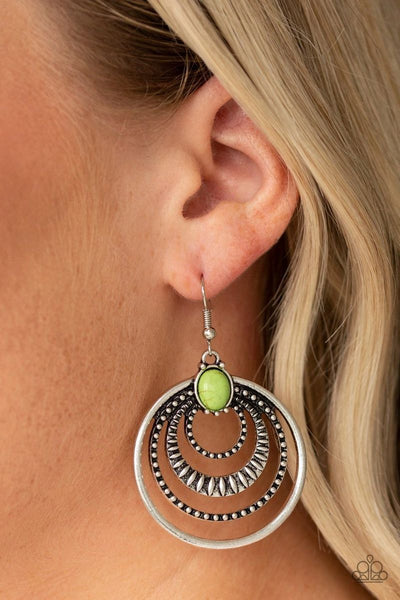 Southern Sol - Green - Paparazzi Earrings