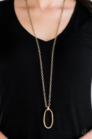 Paparazzi - Grit Girl - Brass Necklace