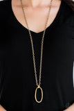 Paparazzi - Grit Girl - Brass Necklace