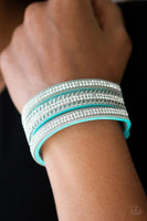 Dangerously Drama Queen - Blue - Paparazzi Snap Bracelet #4842