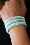 Dangerously Drama Queen - Blue - Paparazzi Snap Bracelet #4842