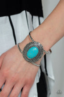 Paparazzi - Extra EMPRESS-ive - Blue Cuff Bracelet