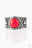 Summer Oasis - Red - Paparazzi Ring