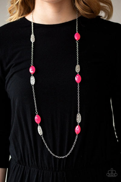Beachfront Beauty - Pink - Paparazzi Necklace