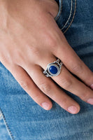 Peacefully Peaceful - Blue - Paparazzi Ring