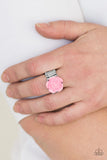 Paparazzi - PRIMROSE and Proper - Pink Resin Flower Ring #3623