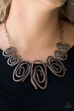 My Cave Is Your Cave - Copper - Paparazzi Necklace #1937