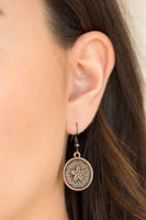 Seeing Star Lillies - Copper - Paparazzi Earrings