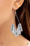 Arizona Adobe - Silver - Paparazzi Earrings Fashion Fix