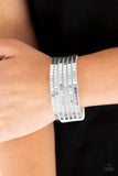Disco Dazzle - White - Paparazzi Snap Bracelet