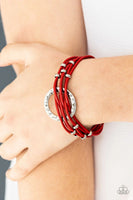 Magnetic Muse - Red - Paparazzi Magnetic Bracelet