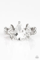 Yas Queen - White - Paparazzi Ring