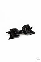 Put A Bow On It - Black - Paparazzi Hair Clip Hair Accessory
