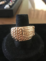 Text-ure Later! - Gold - Paparazzi Ring #432