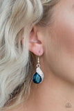 Easy Elegance - Blue - Paparazzi Earrings