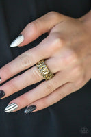 Radical Riches - Brass - Paparazzi Ring