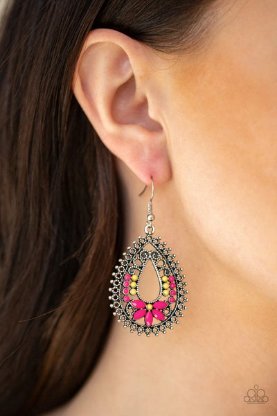 Atta-GALA - Pink - Paparazzi Earrings