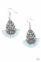 BAROQUE The Bank - Blue - Paparazzzi Earrings