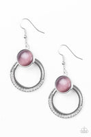 Dreamily Dreamland - Purple - Paparazzi Earrings Moonstone